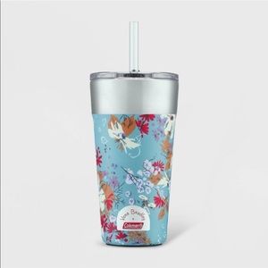 Vera Bradley + Coleman 20oz Brew Stainless steel Vacuum Insulated Tumbler blue